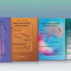 King's And Queen's Winning Lottery Bundle of 4 Paperback Book's